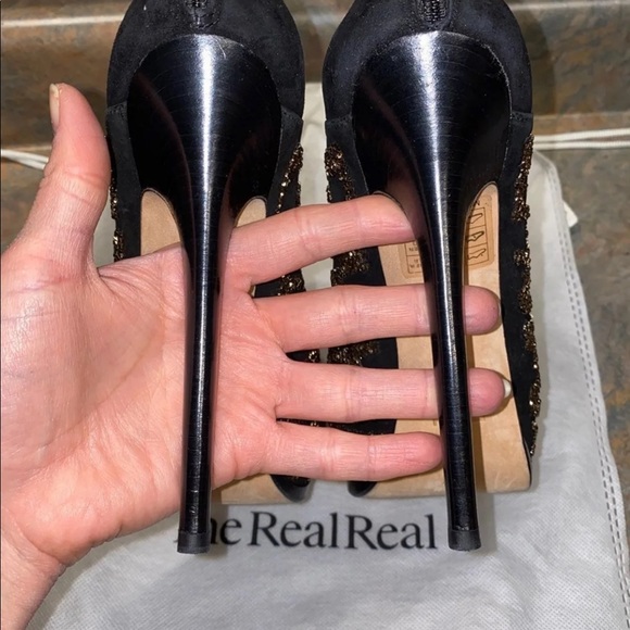 Authentic Fendi Embellished Platform Booties Size 37 - Picture 7 of 13